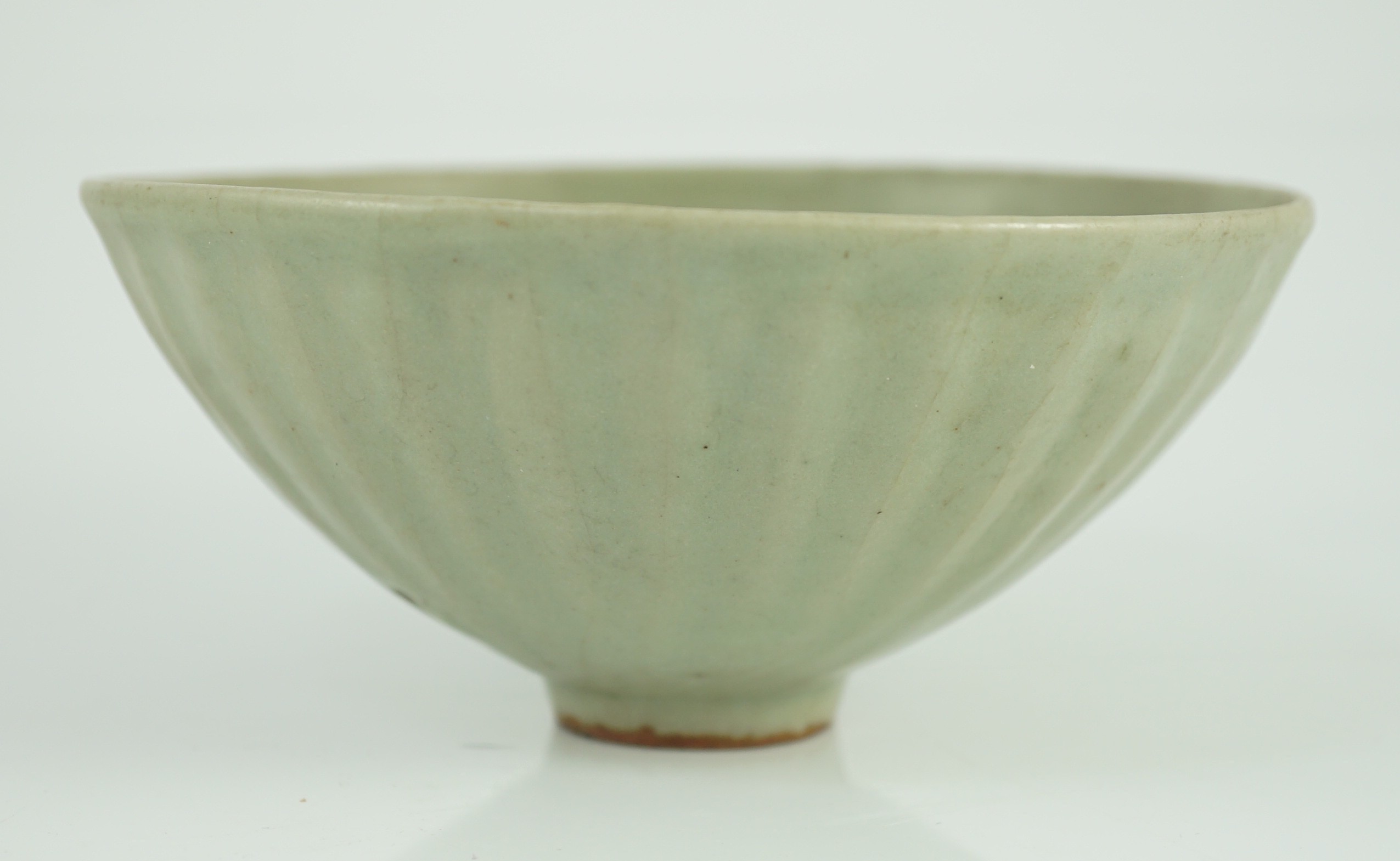 A Chinese Longquan celadon petal lobed bowl, Southern Song dynasty